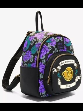 Disney x Loungefly Purple Rose 'Poor Unfortunate Soul' Mini Backpack
